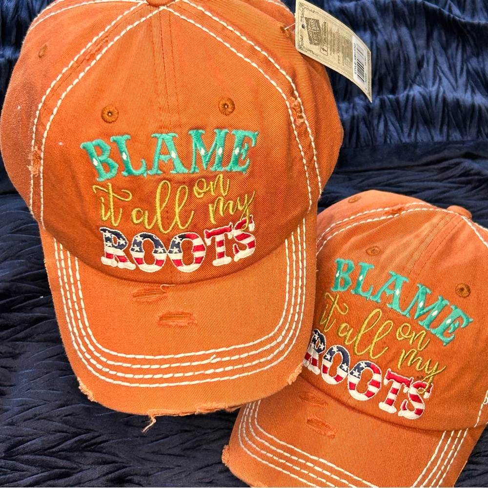 “Blame it all on my Roots” hat. NEW!!!!